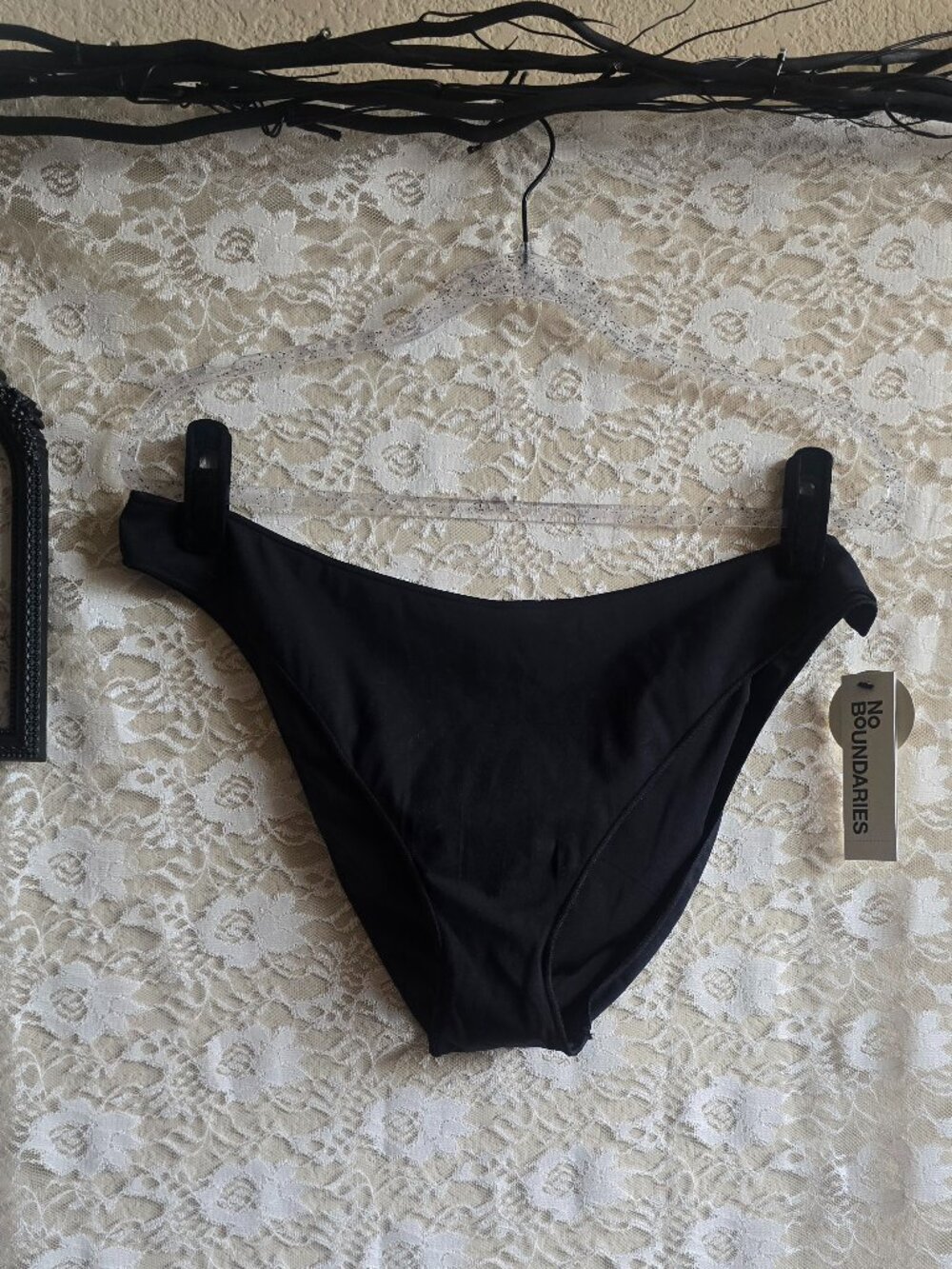 Black Cheeky Seamless Sculpt Bikini Bottoms - Plus Size Swim - Cheeky Bathing